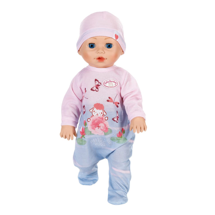 Zapf Creation 706688 Baby Annabell Lilly lernt laufen 43cm- Krabbel- und Lauflernpuppe mit Soundfunk