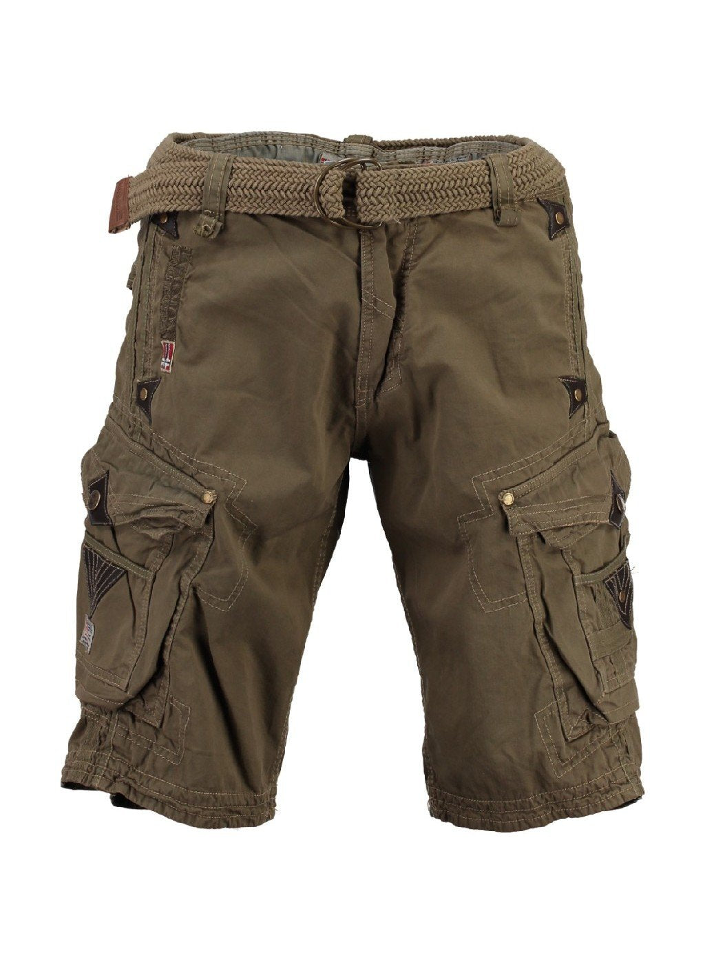 Geographical Norway Herren Kurzehose Perle Cargo Short Kurze Hose Bermuda M Khaki, M Khaki