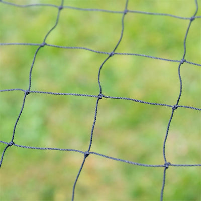 VOSS.farming 5 x 5m Geflügelschutznetz, Abdecknetz, Teichnetz, Vogelschutznetz, schwarz, Volieren Ne