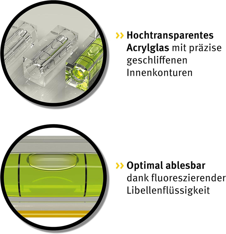 STABILA Mini-Wasserwaage Pocket Electric mit Gürtel-Clip, 7 cm, starker Seltenerd-Magnet, 1 Horizont