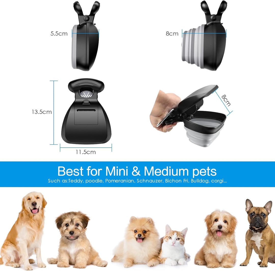 Brifit Tragbare Hundekotgreifer, Haustier Pooper Scooper, Hundekotschaufel für Kleine Hunde, Faltbar