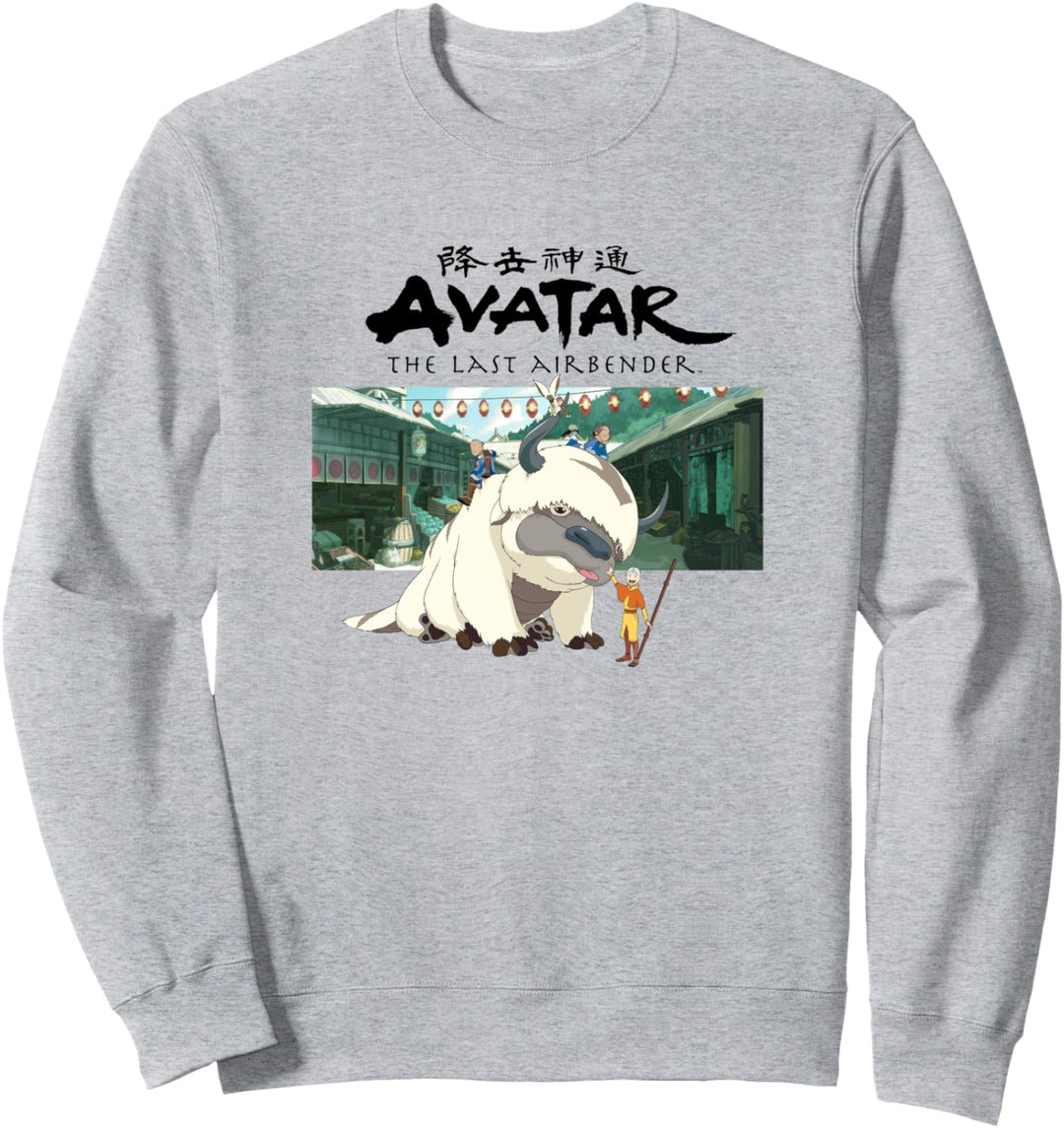 Avatar: The Last Airbender Group Shot City Panel Sweatshirt