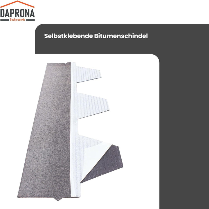 DAPRONA Dachschindeln, Hexagonal Muster 1m x 32cm, 20 Stück Rot Bitumenschindeldach für Gartenhaus,