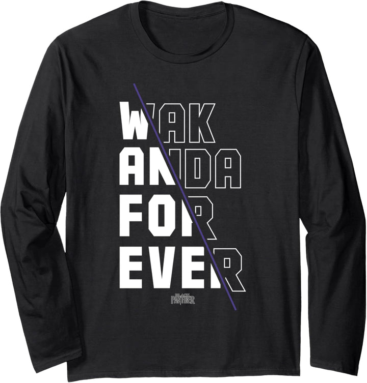 Marvel Black Panther Wakanda Forever Divided Langarmshirt