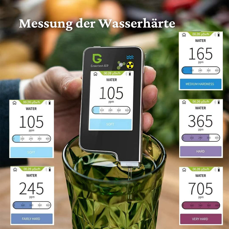 Greentest Eco 6 Geigerzähler + Nitrattester Fleisch Fisch TDS Wassertester dosimeter Strahlenmessger