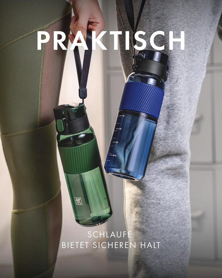 ZWILLING Trinkflasche BPA-frei, Wasserflasche für Fitness, Freizeit und Büro, Sportflasche aus Trita