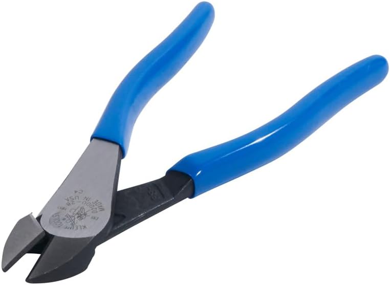 KLEIN TOOLS Robuster Diagonal-Elektronikseitenschneider, hohe Hebelwirkung, 20,5 cm, Seitenschneider