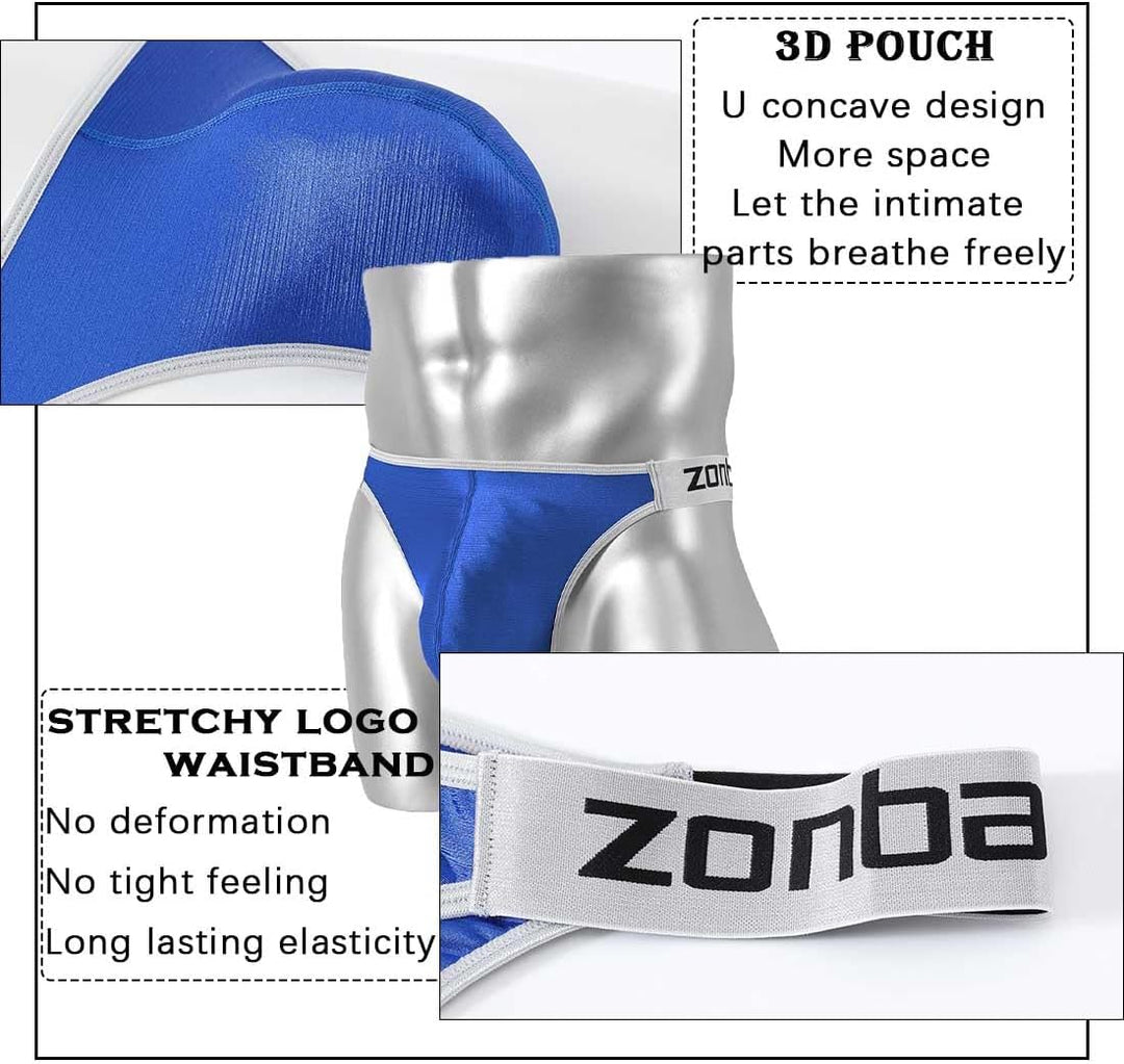 BIATWOWR Herren String Tanga Sexy Slips Unterwäsche Männer mit Weichem und Bequemem Stoff Viel Platz