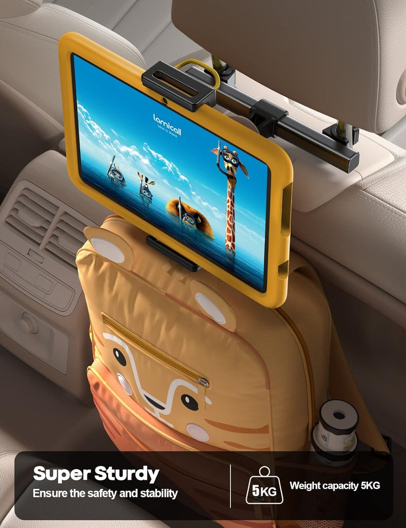 Lamicall Tablet Halterung Auto, Tablet Kopfstützenhalter - 2024 Universal KFZ Halter für iPad Pro 9.