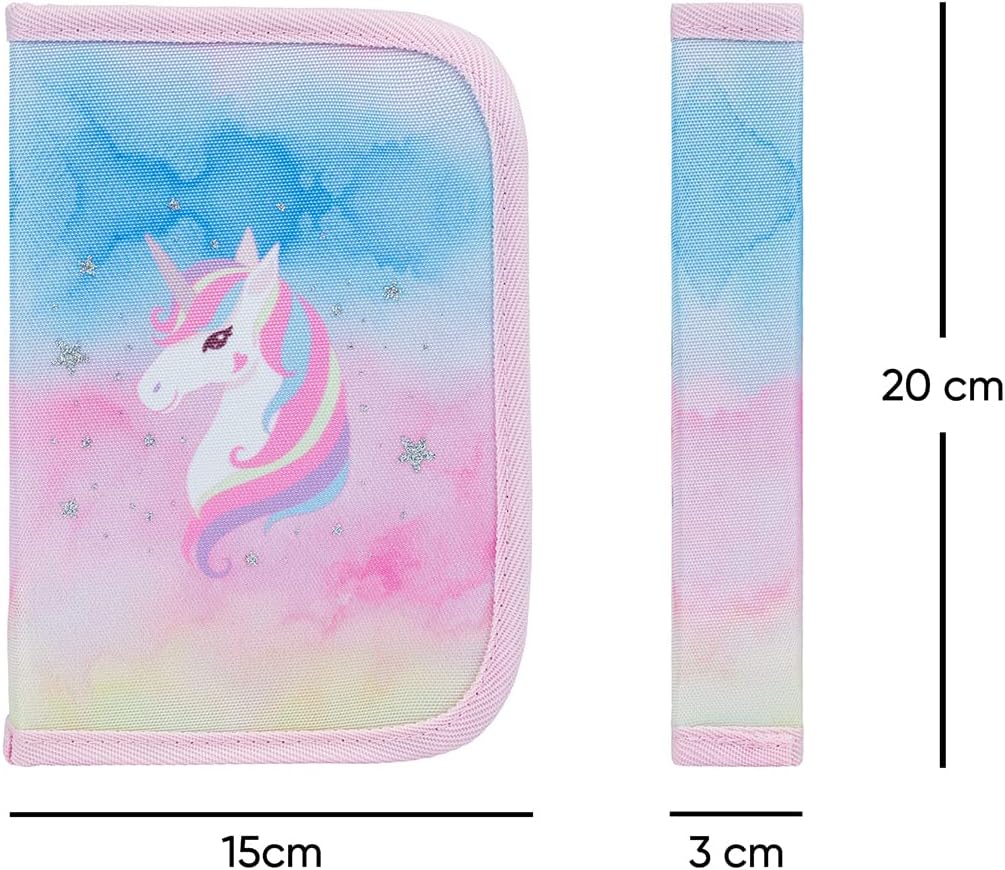 Baagl Federmäppchen für Mädchen - Schüleretui, Federtasche, Federmappe für Schreibwaren - Etui, Fede