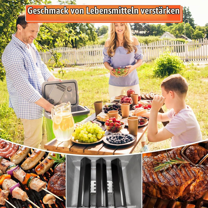 GFTIME 38,9cm 7635 Flavorizer Bar für Weber Spirit I E210/220 &amp; II S210/S210 mit vorderen Brennerknö