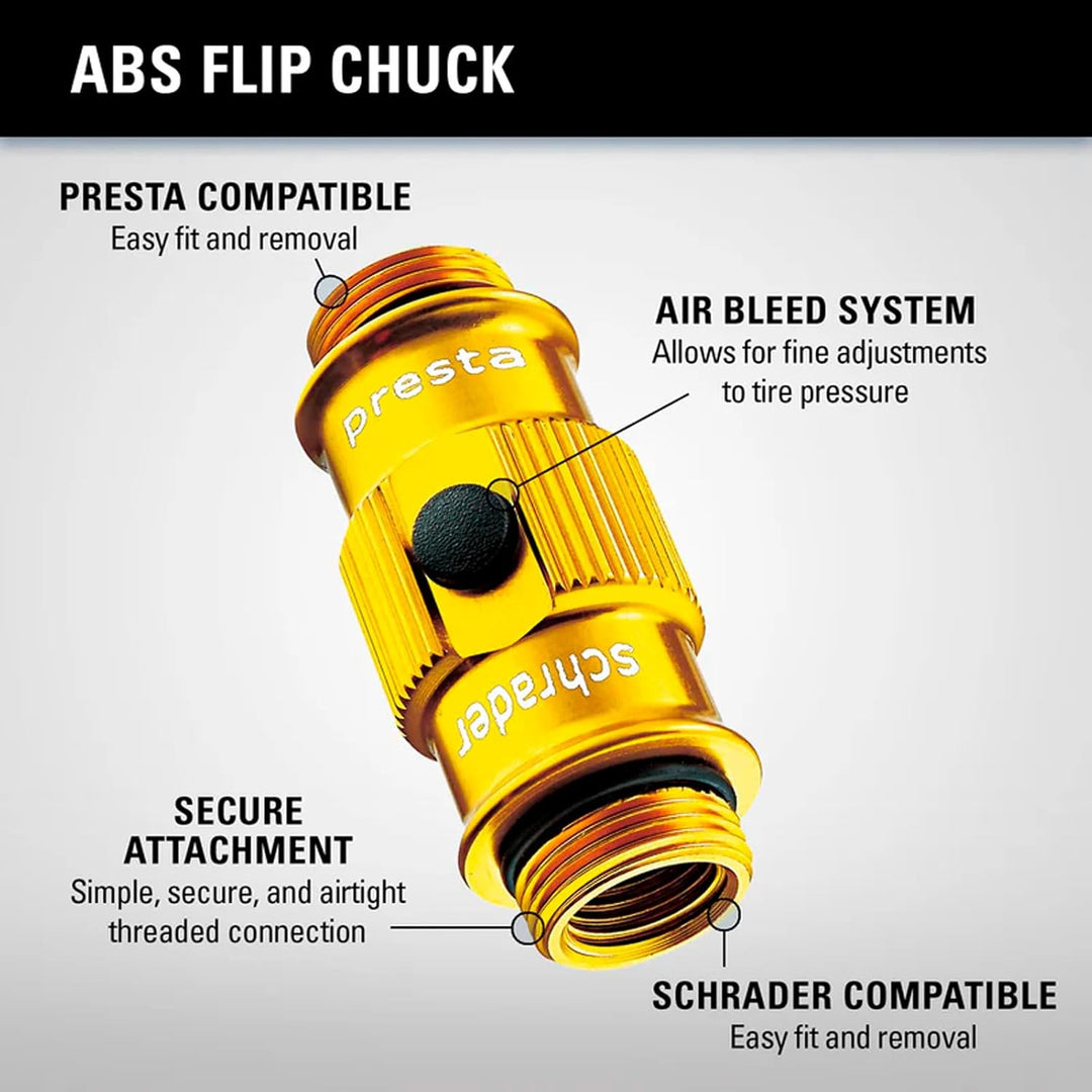 Lezyne 4712805989VAR2 - Pumpe Aluminium inflator stehend Macro Floor Drive 220PSI ABS-1 Chuck Flach,