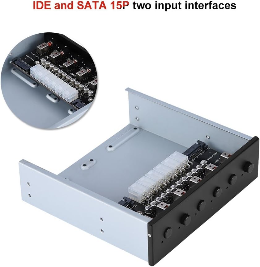 Cuifati Festplatten-Netzschalter, SATA-Laufwerksschalter mit 6 selbstsichernden Schalter, Hard Disk