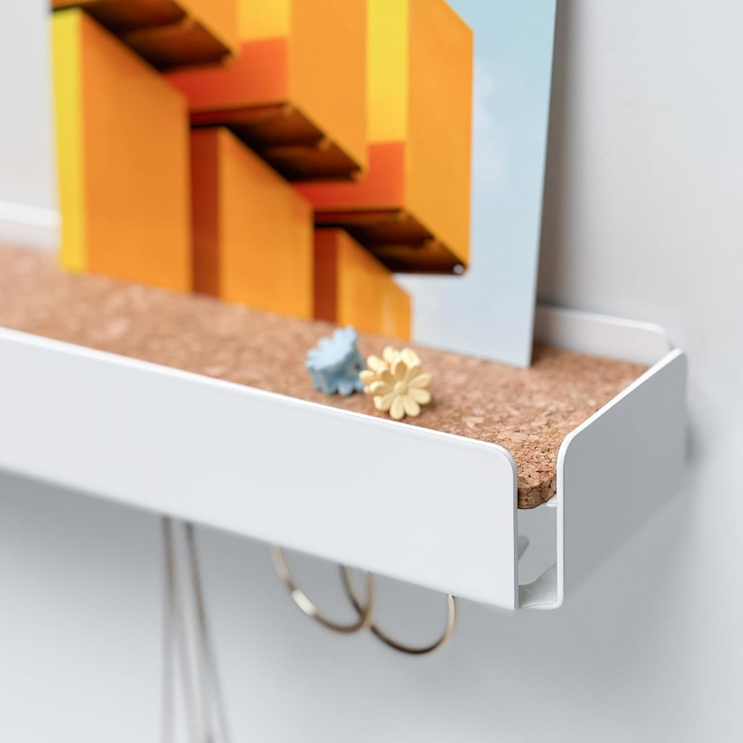 KEY-BOX - weiss. Schlüsselbrett mit Ablage für den Flur, Schmuckorganizer für dein Bad oder Schlafzi