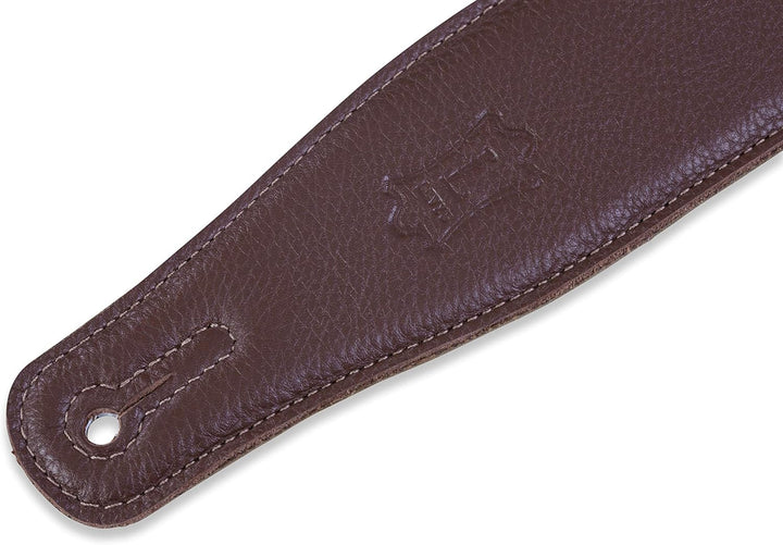 Levy's Leathers M26gf-brn Gurt mit Oberseite aus Garment Leder, 2.5 inch - Braun, Braun