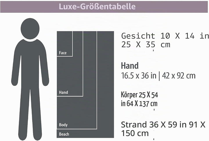 PackTowl - Luxe - Outdoor- & Sporthandtuch aus Mikrofaser, Grösse Packtowl:Hand (42 x 92 cm), Farbe