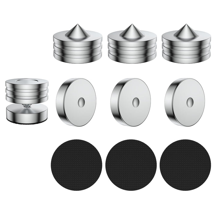 Brollitest Lautsprecher Spikes 4 Stück HiFi Gerätefüsse Absorber füsse Für subwoofer Plattenspieler