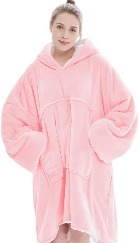 Übergrosse Hoodie Sweatshirt, Original Decke Sweatshirt, super weiche gemütliche warme komfortable R