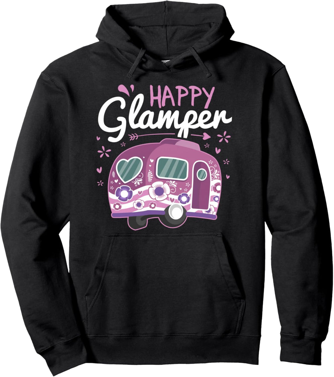 Happy Glamper Wohnwagen Camping Glamping-Getriebe Pullover Hoodie