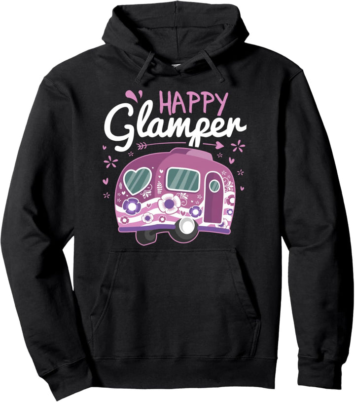 Happy Glamper Wohnwagen Camping Glamping-Getriebe Pullover Hoodie