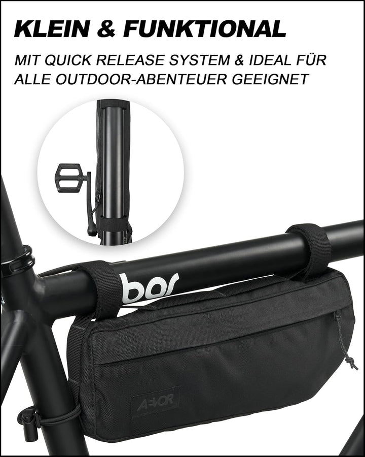 AEVOR Rahmentasche, Fahrrad, Rennrad, wasserabweisend, Herren, Damen, Ausflug, Reise, Tour, Frame Ba