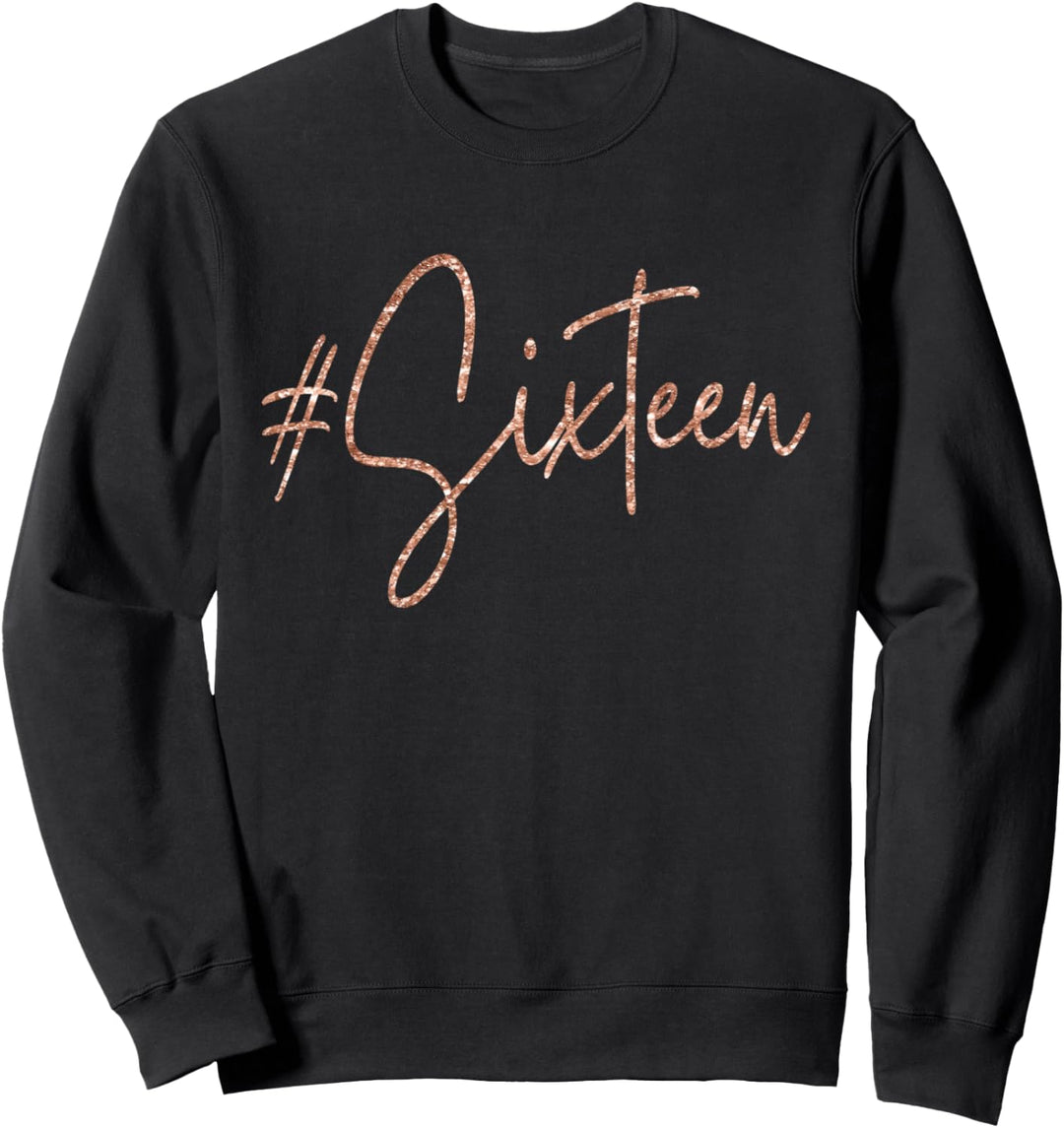 Geschenk zum 16. Geburtstag für Mädchen mit Aufschrift „Sweet 16“ Sweatshirt