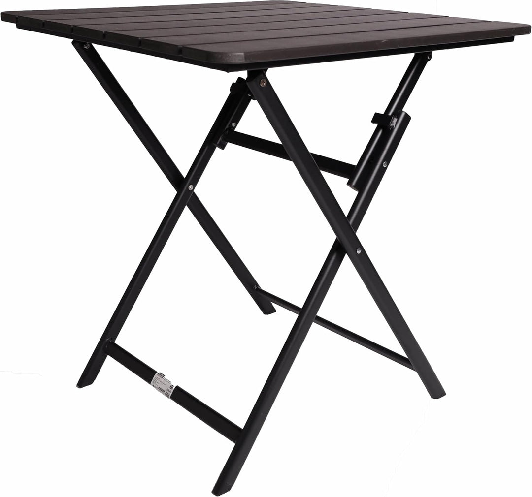 Generisch Aluminium Klapptisch Balkontisch 70x70x74 cm Gartentisch klappbar, platzsparend Beistellti
