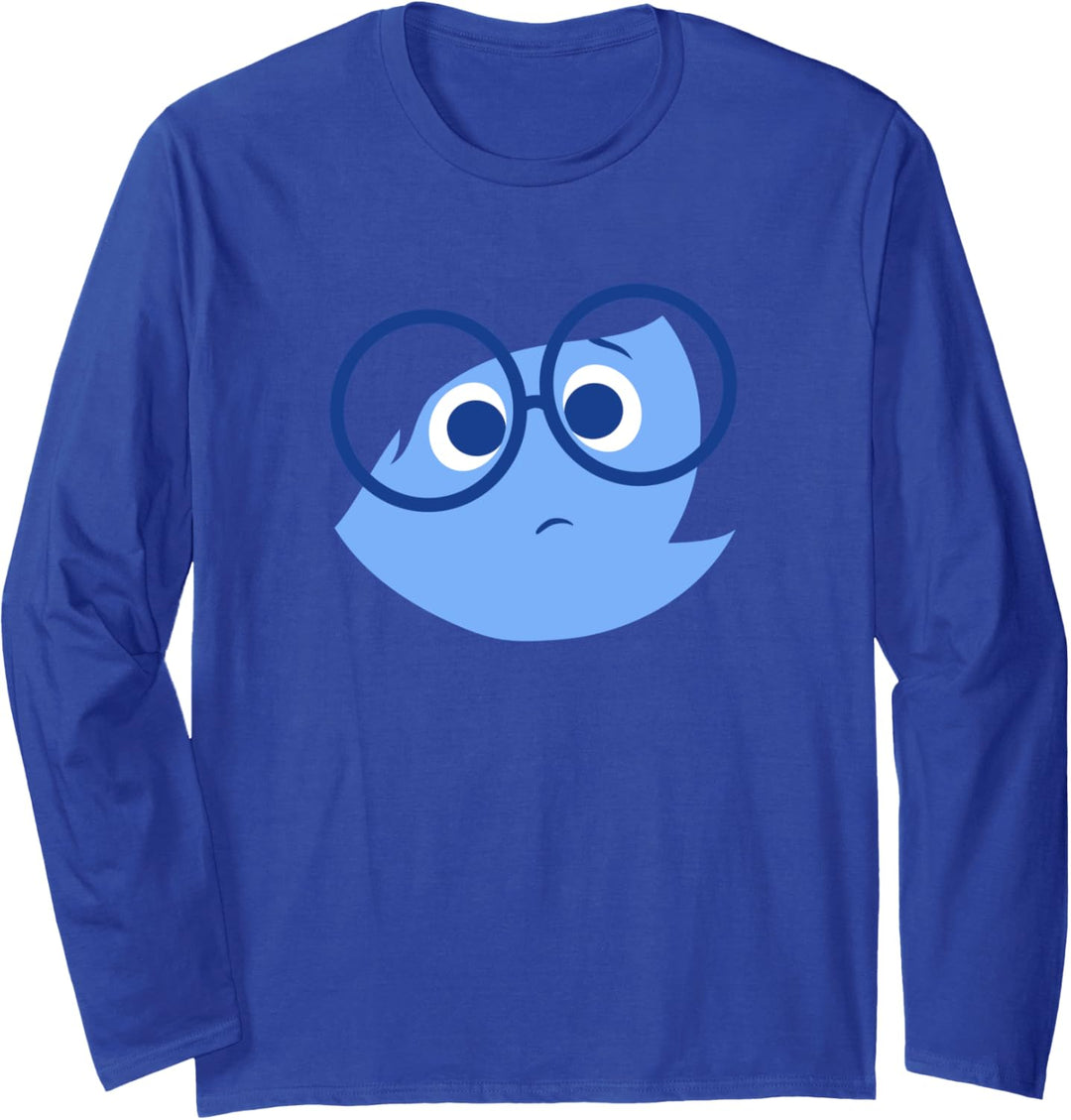 Disney Pixar Inside Out Sad Face Halloween Langarmshirt