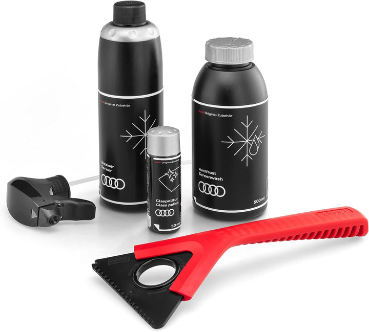 Audi 4K0096352 Pflege-Set Winter Scheibenreiniger Antifrost Enteiser Glaspolitur Eiskratzer Frostsch