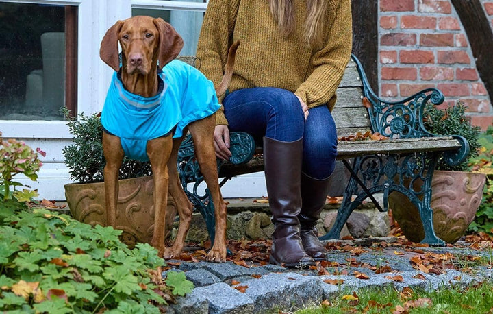 Wolters Outdoorjacke Modern Classic | Hundejacke die perfekt schützt bei Kälte und Nässe | Blau - Gr