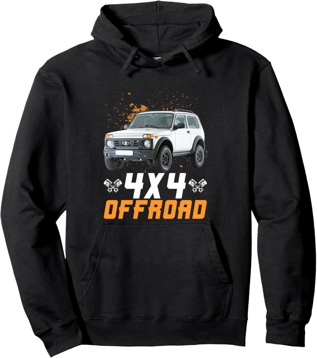 Lada Niva 4x4 Offroad russischer Geländewagen Pullover Hoodie