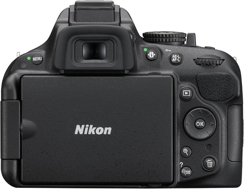 Nikon D5200 SLR-Digitalkamera (24,1 Megapixel, 7,6 cm (3 Zoll) TFT-Display, Full HD, HDMI) Kit inkl.