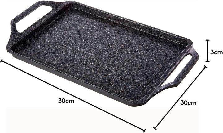 WECOOK! Ecochef Titan Grillplatte, Induktion Griddle-Pfanne 43 X 25 cm, Aluminiumguss, Antihaftbesch