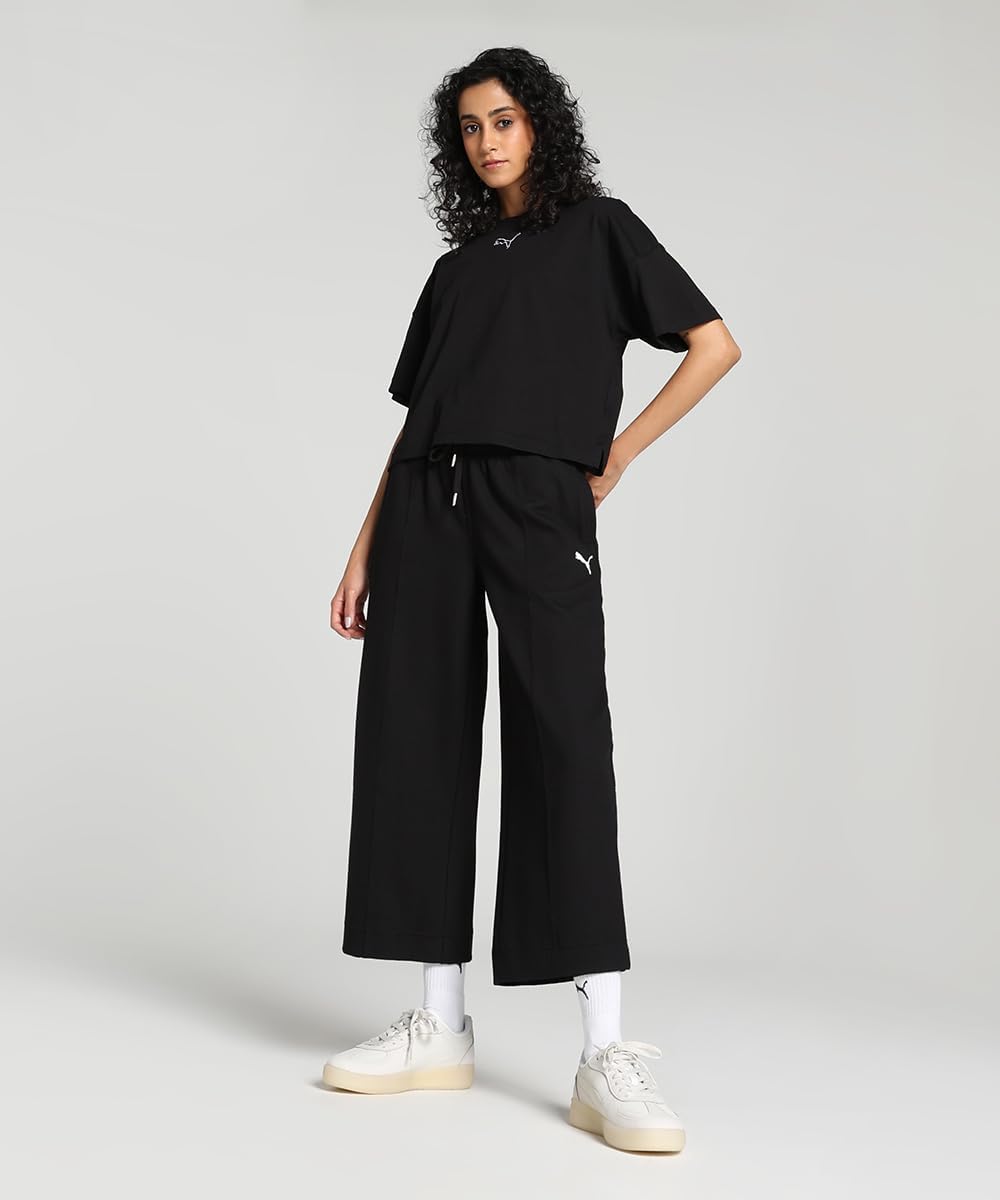 PUMA HER Damen Straight Leg Hose XL Schwarz, XL Schwarz