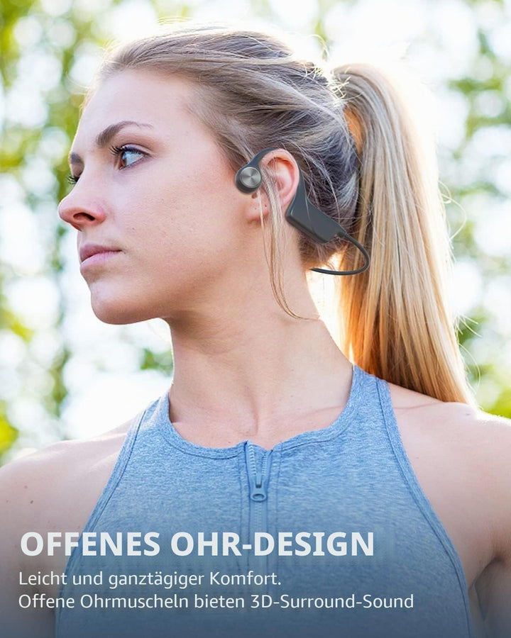 SANOTO Knochenschall Kopfhörer Bluetooth 5.3,Open Ear Kopfhörer Kabellos Bone Conduction Kopfhorer I