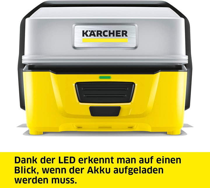 Kärcher Mobile Outdoor Cleaner OC 3 (Wassertankvolumen: 4 l, Lithium-Ionen-Akku, abnehmbarer Wassert