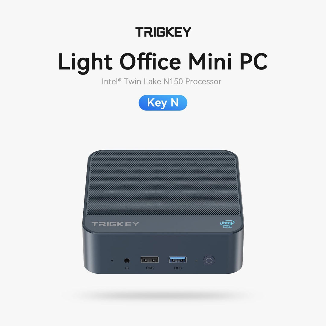 TRIGKEY Mini PC Key-N150 Intel 13te Generation Twin Lake -N150, 16GB RAM DDR4, 500GB SSD, Mini PC Ke