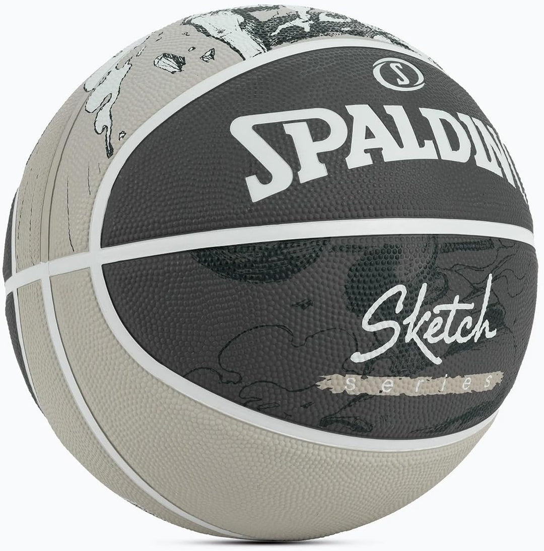 Spalding Sketch Jump Ball 84382Z, Unisex basketballs, Black, 7 EU
