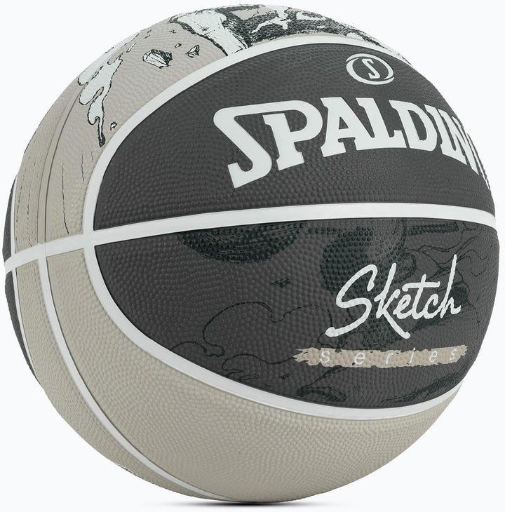 Spalding Sketch Jump Ball 84382Z, Unisex basketballs, Black, 7 EU