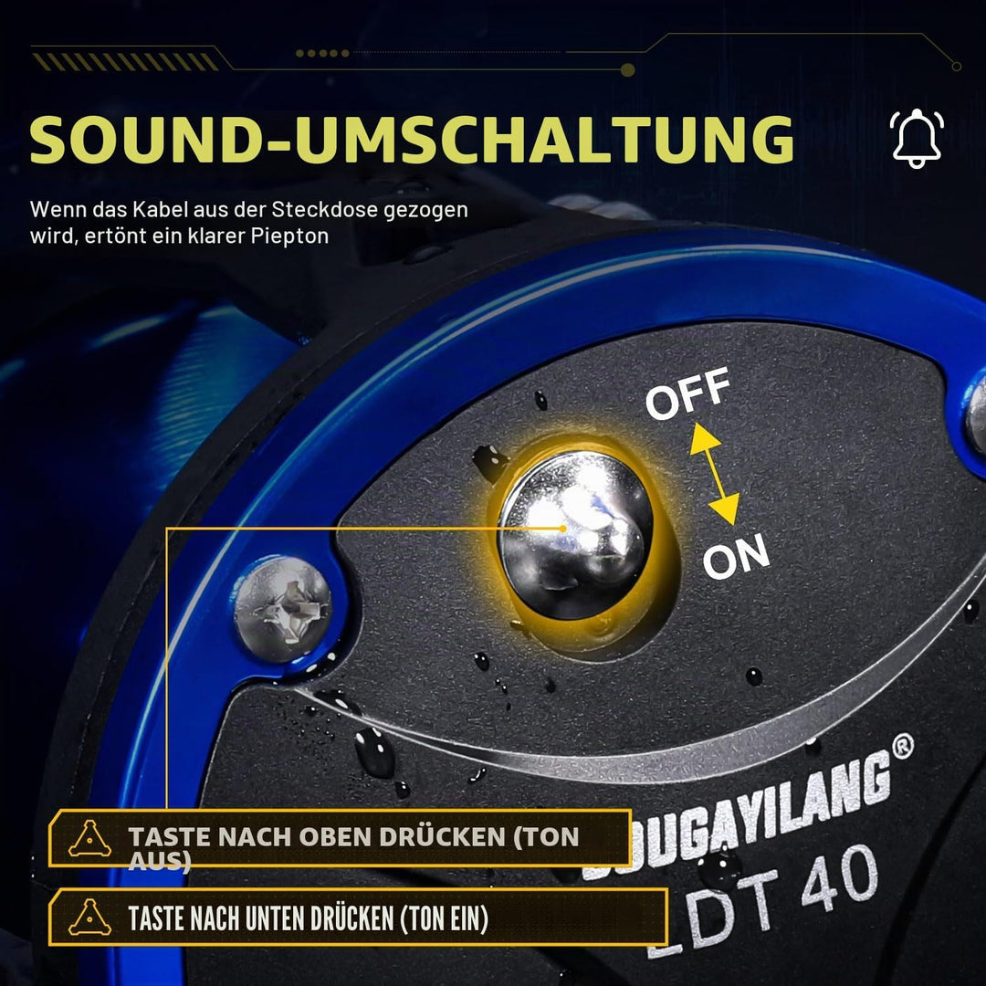 Sougayilang Trolling-Rolle, leichtgängige, leistungsstarke Bootsangelrolle, Salzwasser-Level-Wind-Ro