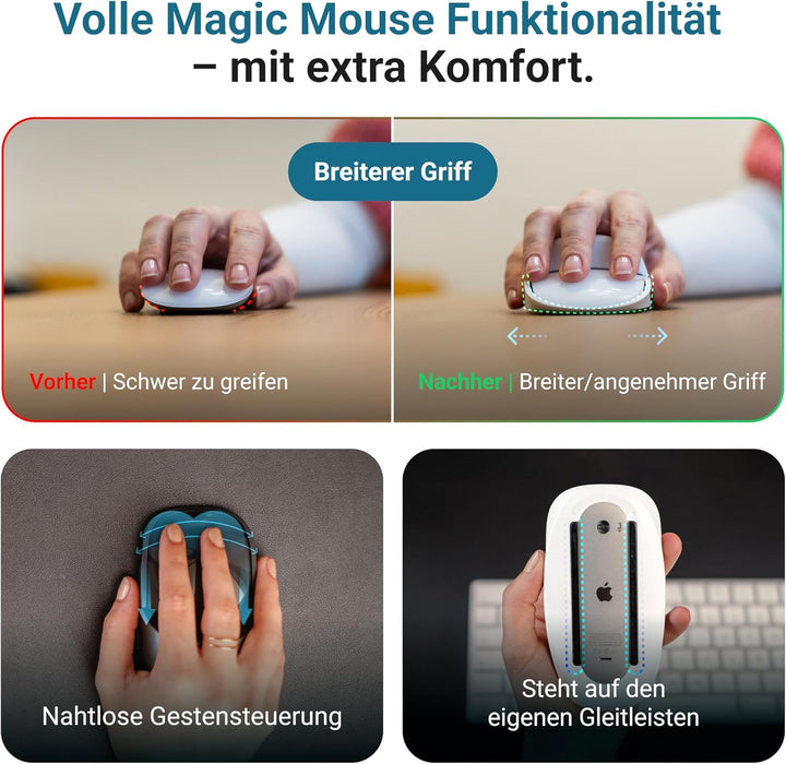Magic Mouse Case für verbesserte Handhaltung | Das Magic Mouse Upgrade | Eine kompakte Hülle für die