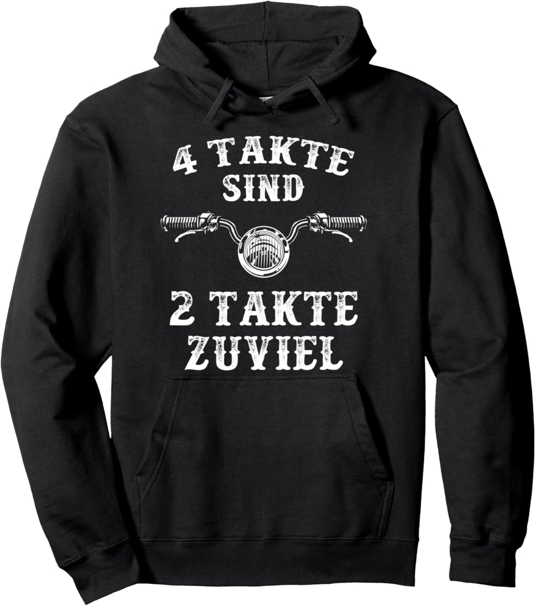 Moped Spruch 2 Takter Retro Zweitakt Pullover Hoodie