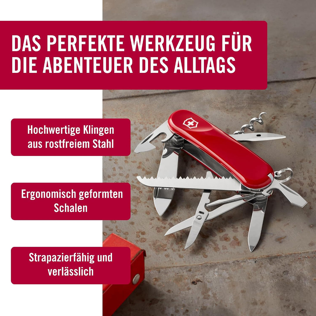 Victorinox Schweizer Taschenmesser, Evolution S17, Multitool, Swiss Army Knife, 15 Funktionen, Fests