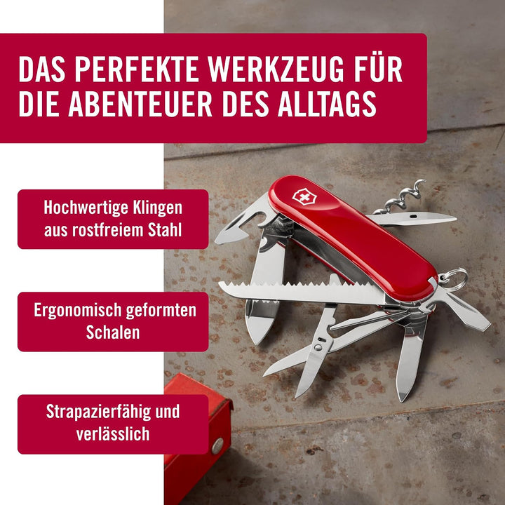 Victorinox Schweizer Taschenmesser, Evolution S17, Multitool, Swiss Army Knife, 15 Funktionen, Fests