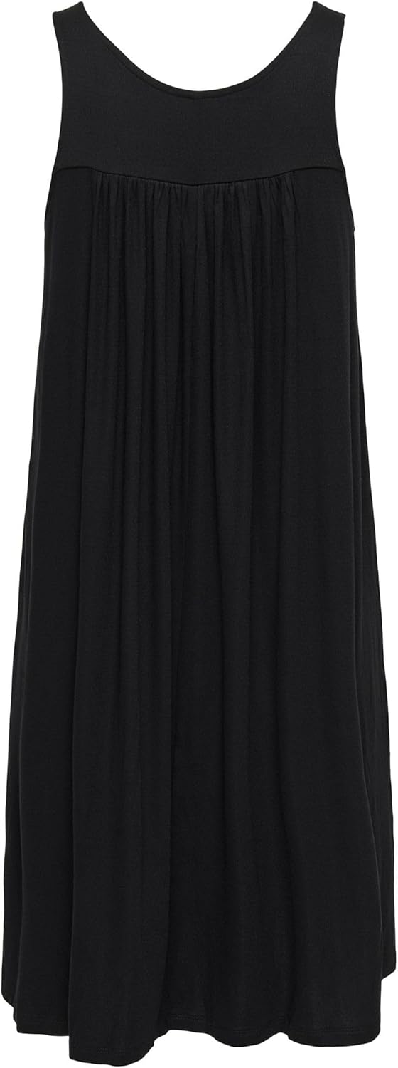 ONLY Female Kleid Normal geschnitten Rundhals Kurzes Kleid XS Schwarz, XS Schwarz
