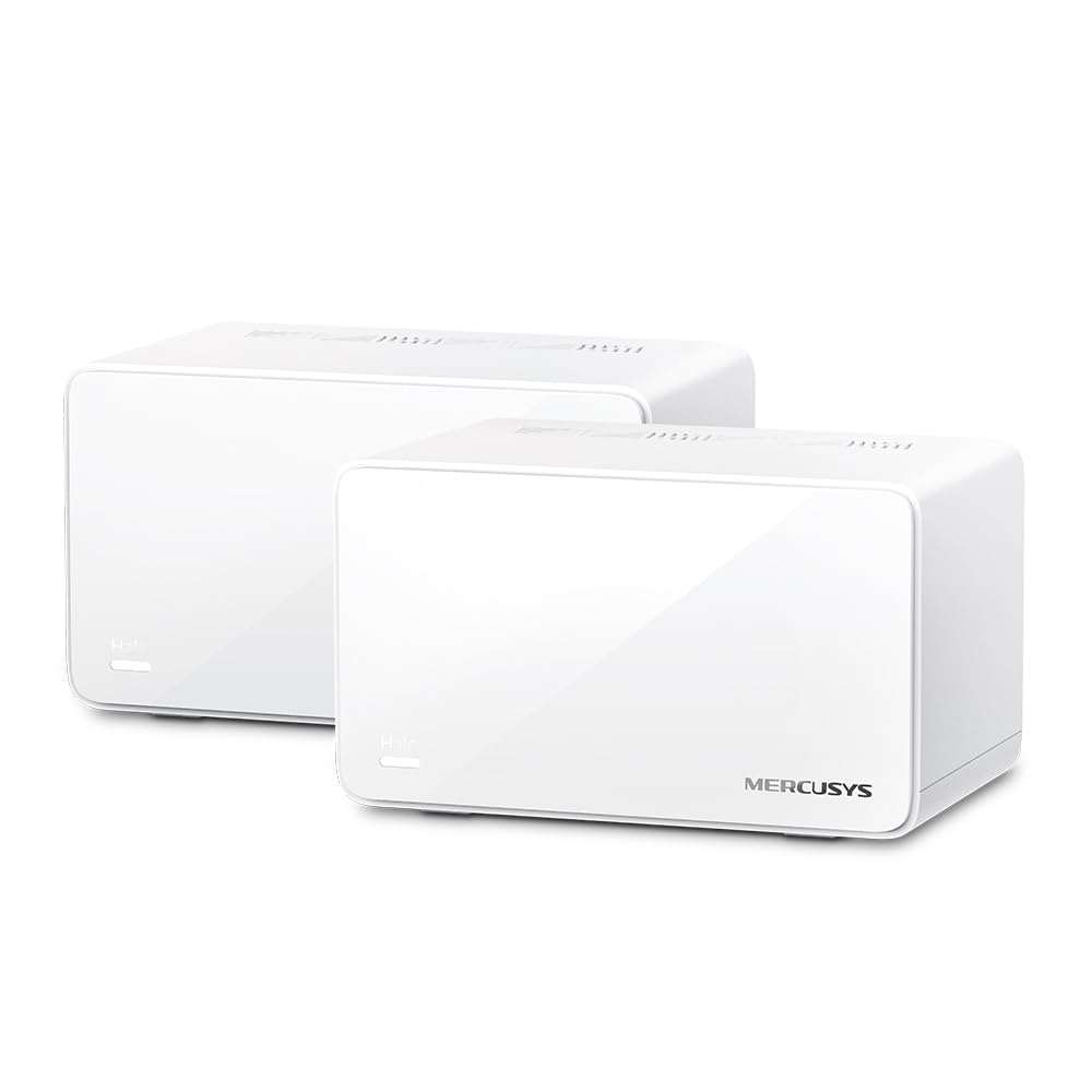 TP-Link Mercusys Halo H90X (2-Pack) WiFi 6 Mesh Router AX6000Mbps, 2,5 Gigabit Port, Kindersicherung