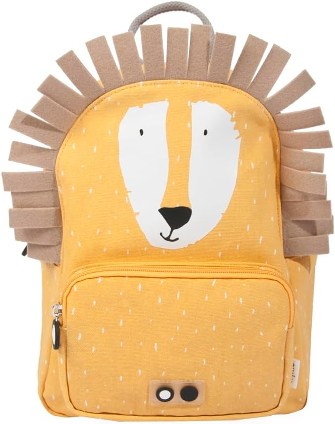 Trixie Rucksack - Rucksack für Kind - für Jungen und Mädchen - Kleiner Turnbeutel Dunkelgelb Mr Lion