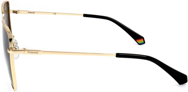 Polaroid Unisex Pld 6164/G/S Sunglasses 59 (XL) Rhl Gold Black_, 59 (XL) Rhl Gold Black_