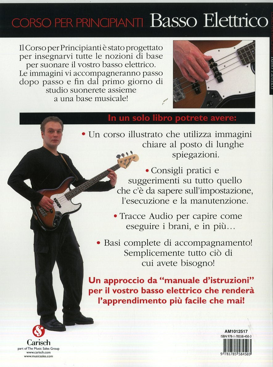 Corso Per Principianti - Basso Elettrico-E-Bass-BOOK+AUDIO-ONLINE