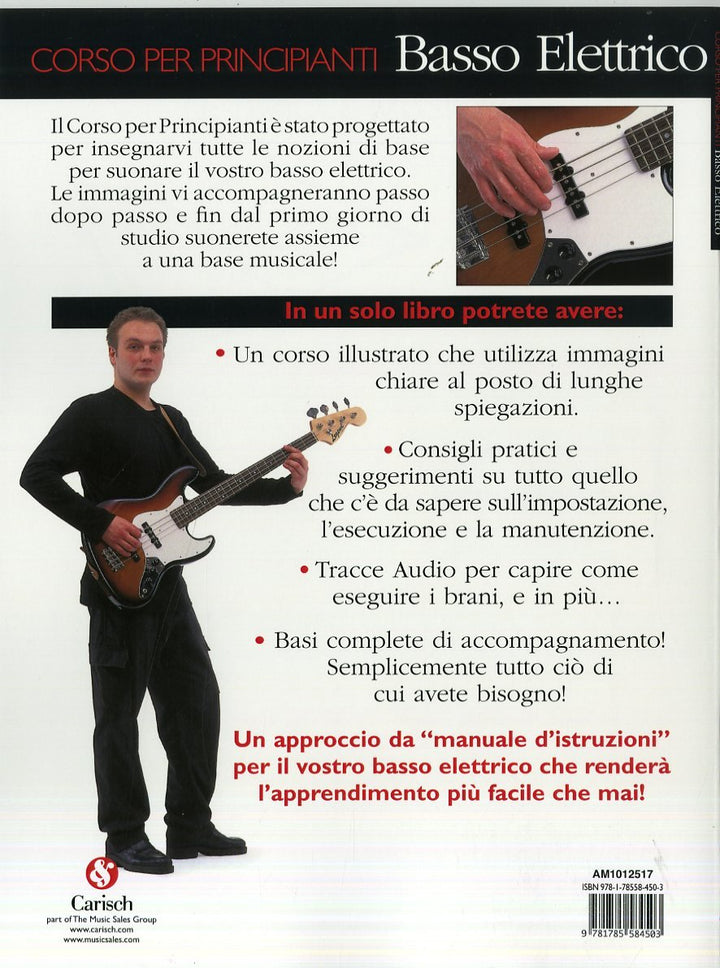 Corso Per Principianti - Basso Elettrico-E-Bass-BOOK+AUDIO-ONLINE